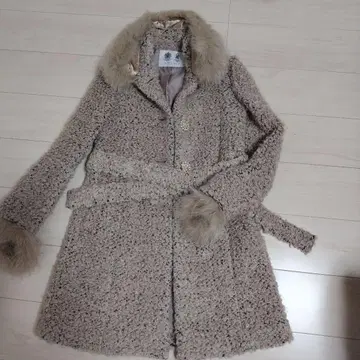 AUSTIN REED 퍼 트리밍 롱 코트