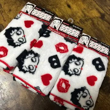 베티짱 복슬복슬 페이스 타월 Betty Boop 3개 세트