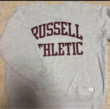러셀 애슬레틱 그레이 맨투맨 L 사이즈 속기모 따뜻 새상품급