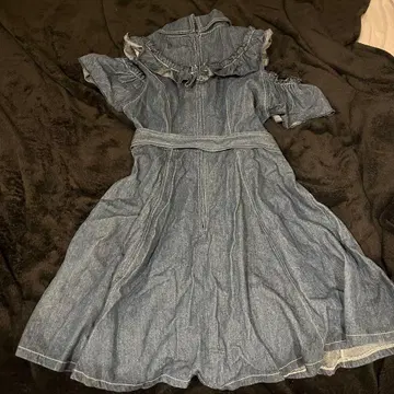 evelyn 데님 셔츠 원피스 반팔