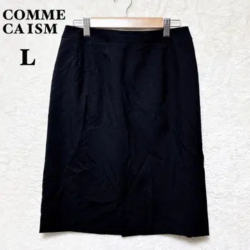 컴시즘 울 혼방 타이트 스커트 L 블랙 포멀 오피스