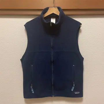 90s Patagonia 플리스 베스트 네이비