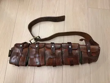 스웨덴군 5연 가죽 반다리아 카오스 파우치