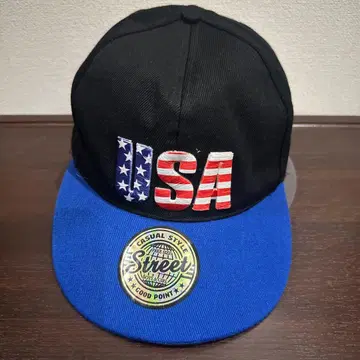 USA 자수 캐주얼 캡 프리 사이즈