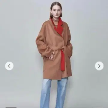 6 roku 리버서블 코트 베이지