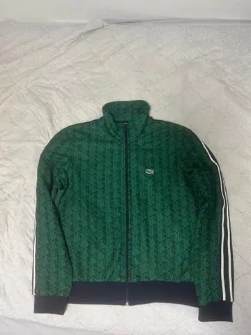라코스테 모노그램 자카드 트랙 자켓