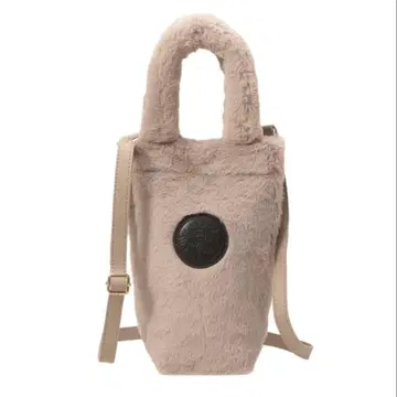 스타벅스 베이지 퍼 백