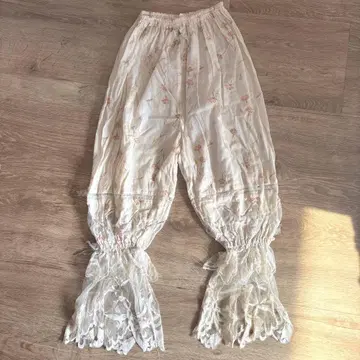 아키아카네 레이스 빈티지 룸웨어 드로와즈 꽃무늬