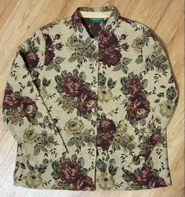 초레어 구제 의류 꽃무늬 자켓 블루종