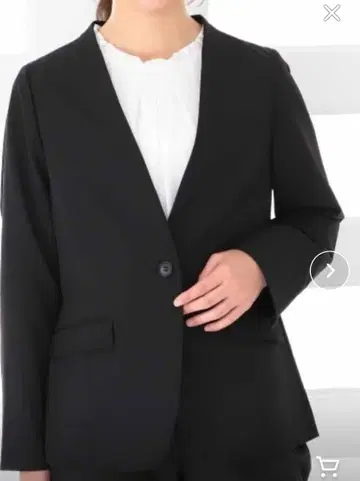 MB 민트브리즈 노카라 자켓 블랙