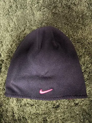 90s Nike 비니 리버서블 블랙 핑크