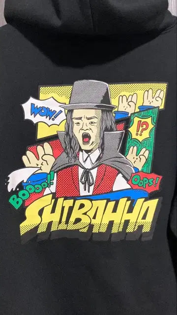 도카이 온에어 아메리칸 코믹스풍 시바흐 후드티 XL