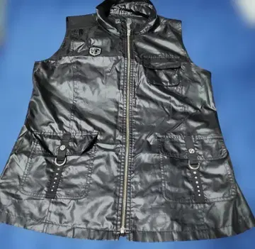 발렌자포 여성용 블랙 슬리브리스 베스트