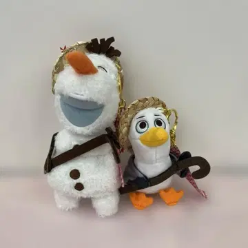 디즈니 스토어 올라프 갈매기 봉제 인형 키체인