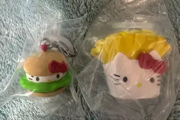 아메리칸 디자인 메지루시 헬로키티 햄버거 감자튀김 세트