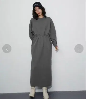 ADAM ET ROPE' 형태 니트 원피스