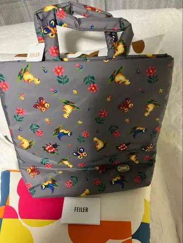 FEILER 꽃과 동물 프린트 토트백