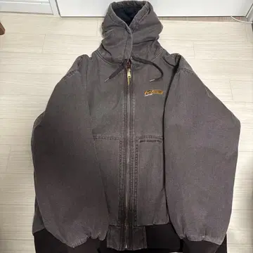후드 부착 그레이 자켓 M 사이즈