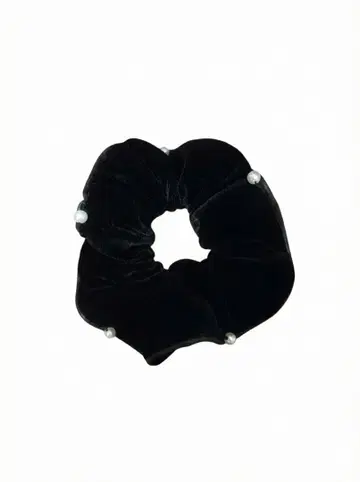 벨벳 펄 스크런치 블랙