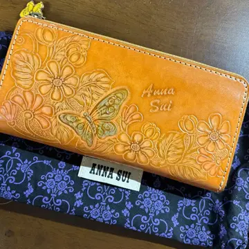 Anna Sui L자 지퍼 장지갑