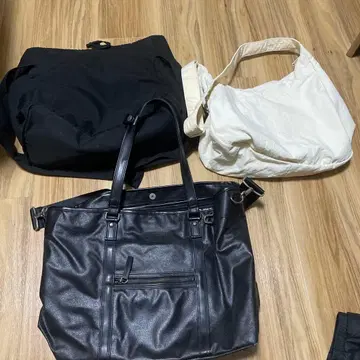 백 세트 (블랙 토트 화이트 숄더)