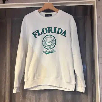 RAUGH 프린트 맨투맨 화이트 로고 플로리다