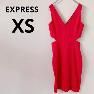 새상품급 EXPRESS [ XS ] 레드 바디 콘셔스 드레스 나이트 파티