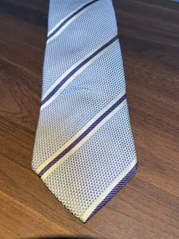 SHIPS, 스트라이프 넥타이, 실버 퍼플, 새상품급