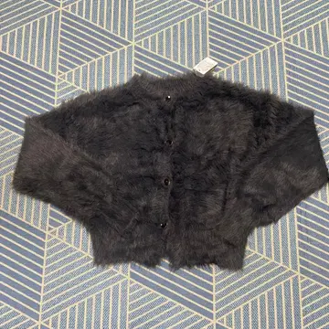 VIS 다크 그레이 퍼 가디건 미사용 새상품