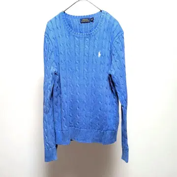 폴로 랄프로렌 L 케이블 니트 워시 가공