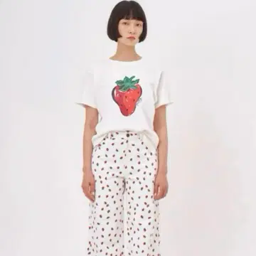 POPPY 이치고 프린트 T셔츠