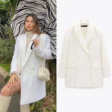 새상품 ZARA 울 혼방 코트 XS 사이즈