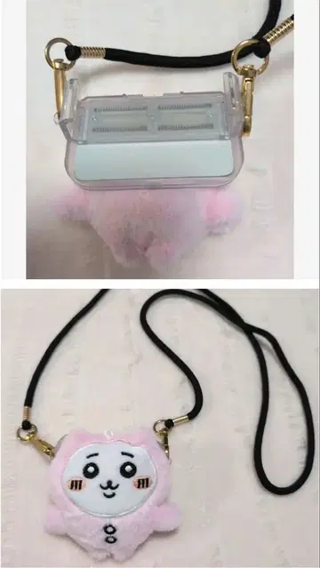 [ 미사용 ] 치이카와 (먼작귀) 스마트폰 숄더 사이드 클립 거울 포함