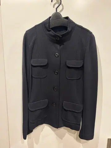 모가 네이비 스탠드 카라 자켓 팬츠 스커트 3종 세트 수트