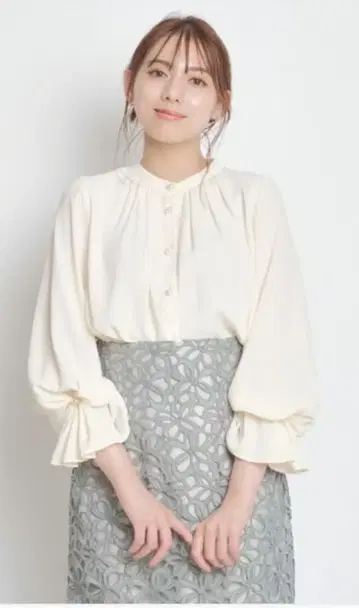 펄 단추 블라우스 마이 스트라다 업무복 참관 간담회 입학식 졸업식