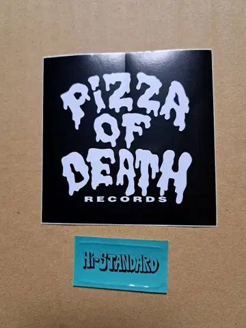 정품 HI-STANDARD PIZZA OF DEATH 스티커 하이스타