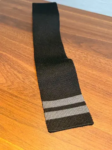 SHIPS, 실크 100%, 니트 넥타이 블랙, 새상품급