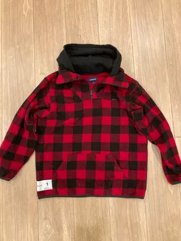 descendant 18aw 플리스 하프 지퍼 후디