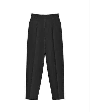 미사용 새상품 [mau x Re:EDIT] 컷 트윌 테이퍼드 팬츠 블랙