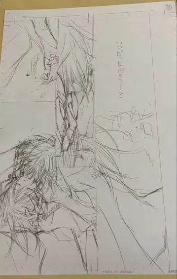 뱀파이어 기사 원화전 한정판 직필 원고 하채