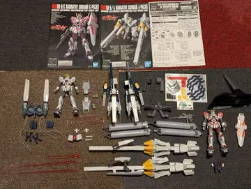 HGUC 내러티브 건담 a,b,c 장비 조립 완료 부품 있음