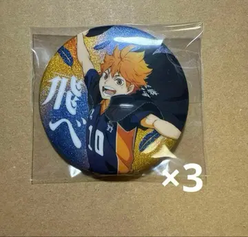 하이큐 횡단막 글리터 캔뱃지 세트 히나타