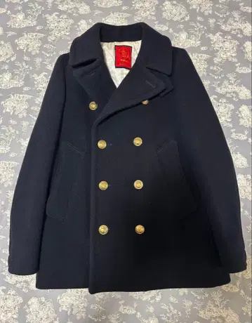 두지엠 클라세 울 100% P코트 골드 버튼 S 사이즈