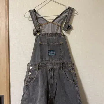 그레이 데님 살로펫 와이드 레그