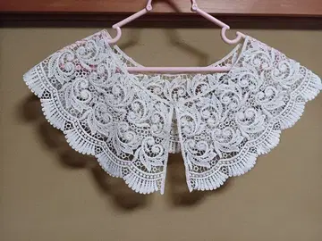 스튜디오 클립 커다란 레이스 뜨개질 탈부착 카라