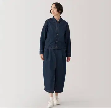 무인양품 와시콘 데님 팬츠 미사용 택 포함