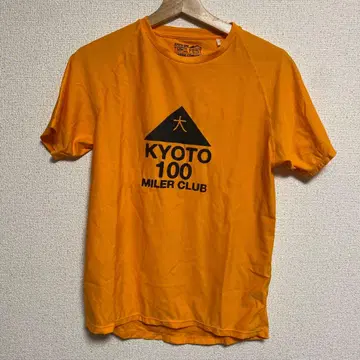 KYOTO 100 MILER CLUB 티셔츠 M 사이즈 오렌지