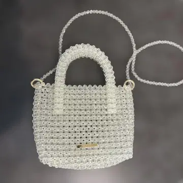 CLIFORD 클리어 비즈 숄더백