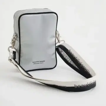beautiful people 미니 스퀘어 백 실버