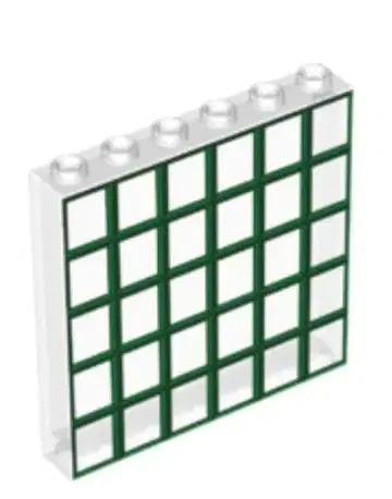 레고 59349pb186 프린트 패널 1x6x5 4개